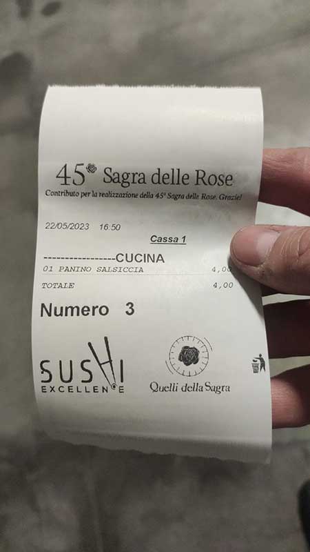 sponsor 2023 scontrini gastronomia sagra delle rose fonte nuova